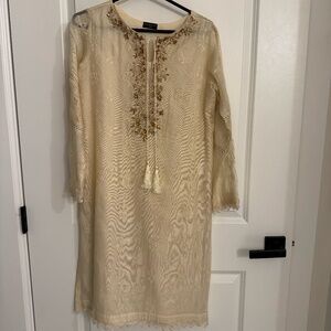 COPY - Agha Noor Pakistani Kurta Beige